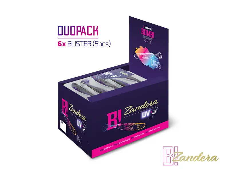 Nălucă Soft Delphin ZANDERA UVs / 5buc 12cm/GREENCH