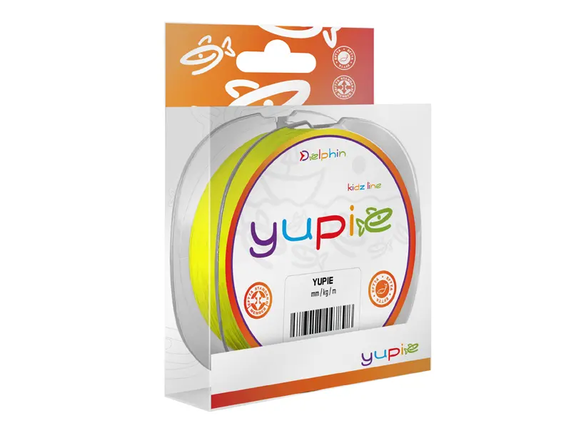 Delphin YUPIE / galben fluo 0,22mm 4,2kg 300m
