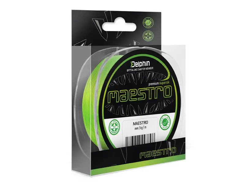 Delphin MAESTRO / verde fluo 0,15mm 9,0kg 150m