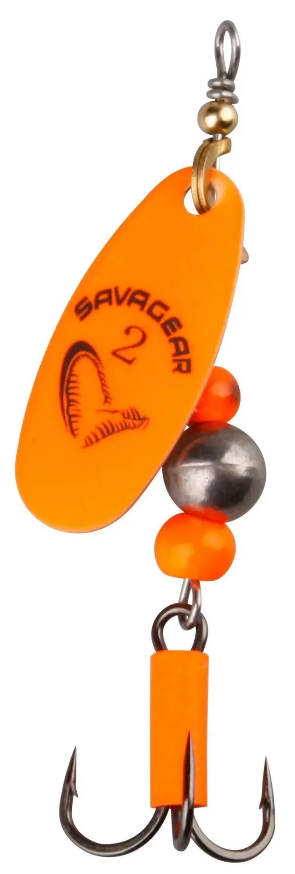 Lingurita Rotativa Savage Gear CAVIAR SPINNER 2 6G S FLUO ORANGE - imagine 2