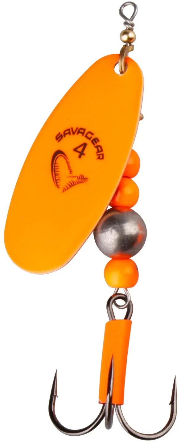 Lingurita Rotativa Savage Gear CAVIAR SPINNER 4 18G S FLUO ORANGE - imagine 2