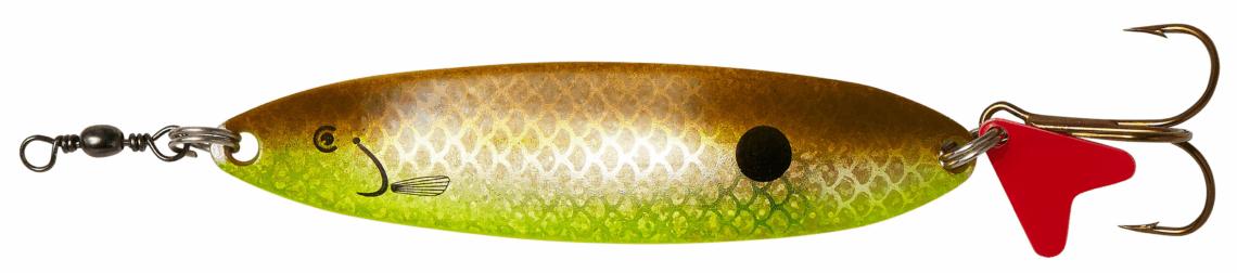 Lingurita Oscilanta DAM SLIM STANDARD SPOON6.5CM16G S OLIVE/S UV