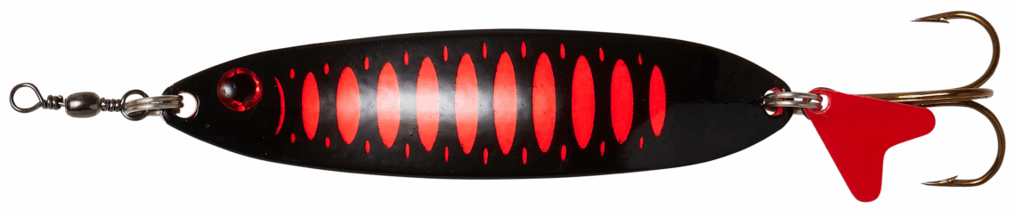 Lingurita Oscilanta DAM SLIM STANDARD SPOON 8CM 24G S BLCK/O UV