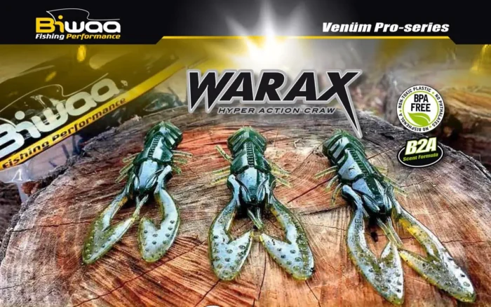 Biwaa Shad Warax 3 7.5cm 002 Green Pumpkin - imagine 2