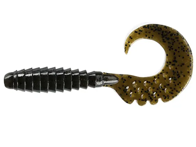 FishUp Fancy Grub 2.5cm #043 Watermelon Brown Black 2.5cm #043 Watermelon Brown Black