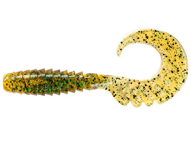 FishUp Fancy Grub 5cm #036 Caramel Green & Black 5cm #036 Caramel Green & Black