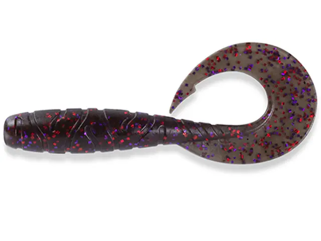 FishUp Mighty Grub 13.3cm #050 Green Pumpkin Brown Red & Purple 13.3cm #050 Green Pumpkin Brown Red & Purple