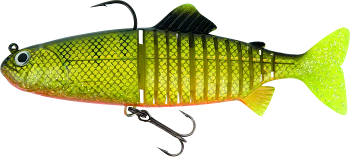 Fox Rage Jointed Replicant 15cm 6in 60g UV Natural Perch 66g.