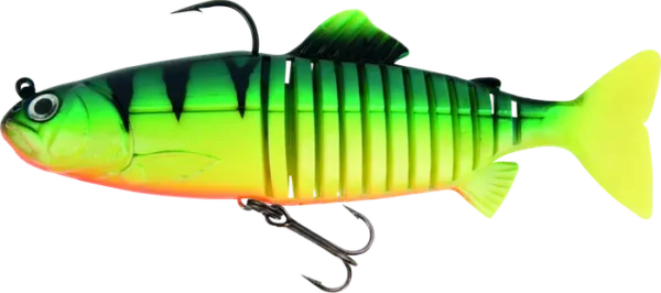 Fox Rage Jointed Replicant 18cm 7in 80g UV Firetiger 100g.