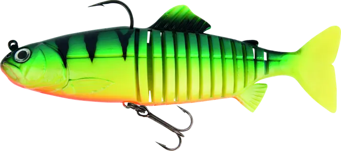 Fox Rage Jointed Replicant 23cm 9in 130g UV Firetiger 168g.