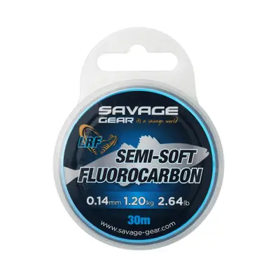 Fir Fluorocarbon Savage Gear SEMI-SOFT FC LRF 30M 0.19MM 2.22KG CLEAR