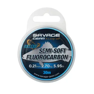 Fir Fluorocarbon Savage Gear SEMISOFT FC SEABASS 30M 0.39MM 8.04K CLE