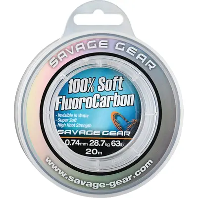 Fir Fluorocarbon Savage Gear SOFT FC 50M 0.33MM 7KG CLEAR