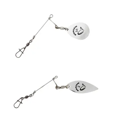 Lingurita Rotativa Savage Gear EASYON SPINNER BAIT KIT L SILVER 2PCS