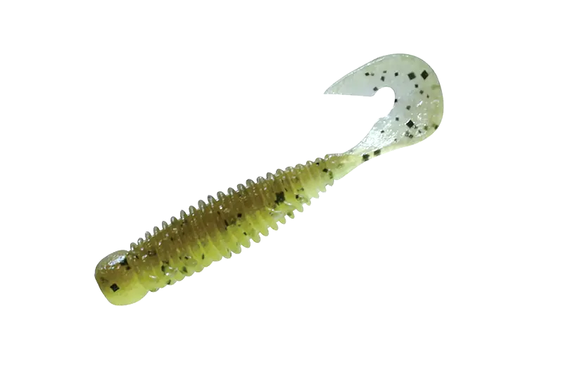 Jackall Vierme Wobbring 2inch Green Pumpkin/Light Chartreuse 7buc/Pl