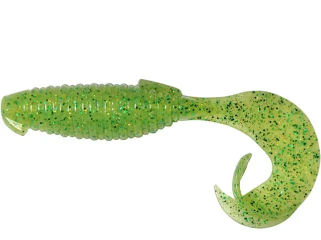 Keitech Flapper Grub Lime Chartreuse 424M 10cm
