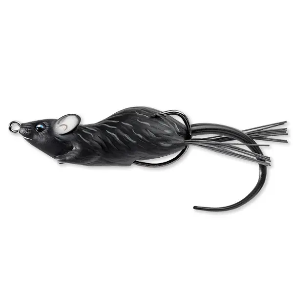 Live Target Hollow Body Mouse Walking Bait 6cm/11g Black/Black