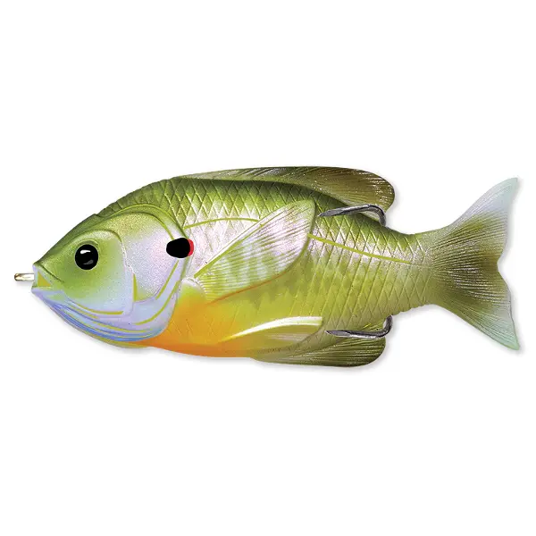 Live Target Hollow Body Sunfish Walking Bait 7,5cm/12g Floating Natural/Green/Bluegill