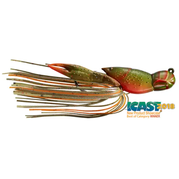 Live Target Hollow Crawfish Jig 4,5cm/14g 145 Olive/Orange