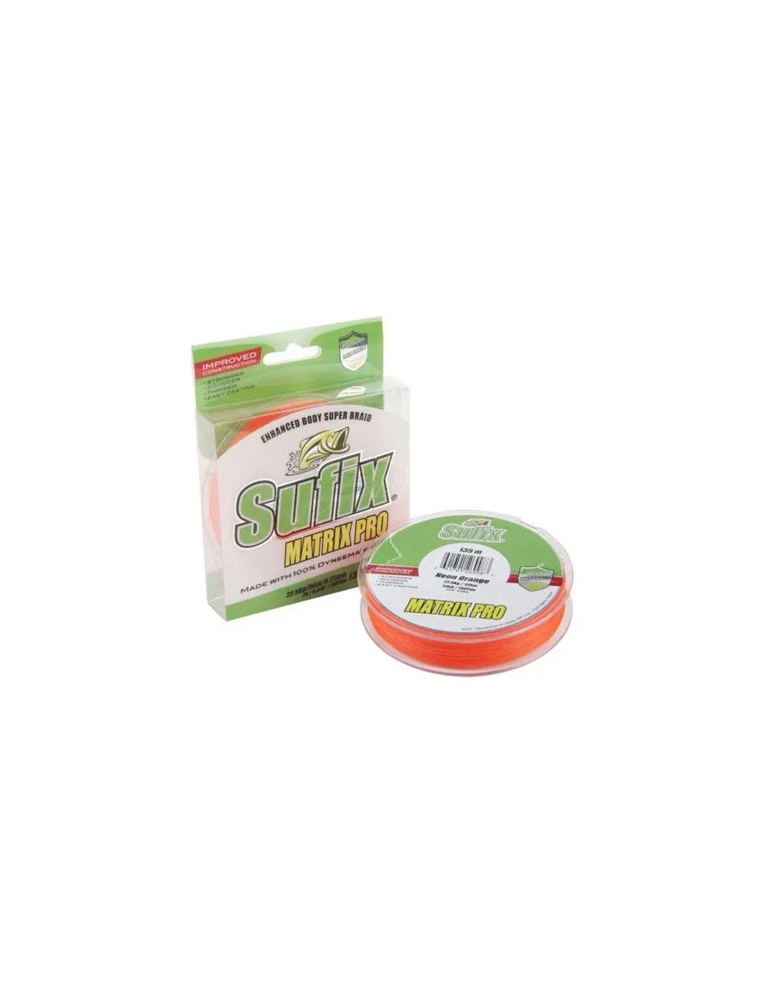 Sufix Matrix Pro 135m 0,15mm 20lb/10kg/orange