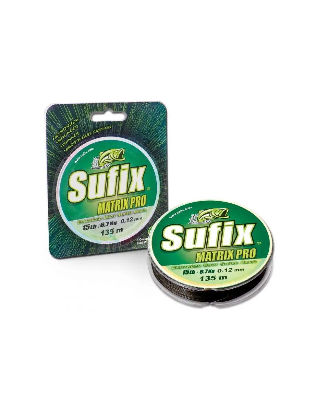 Sufix Matrix Pro 135m 0,40mm 100lb/45.0kg/mid.green